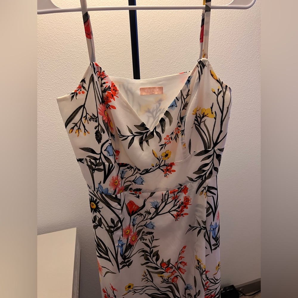 Flower print maxi dress - M size
